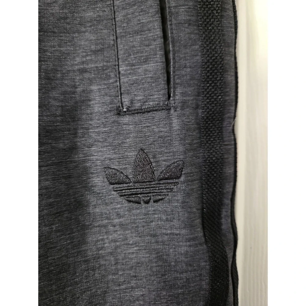 Vintage Adidas Side Stripe Lined Windbreaker Track Pants, Gray, Small